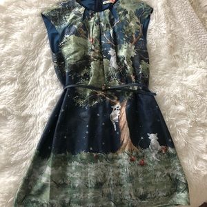 Antix raccoons on the apple tree dress 🍎